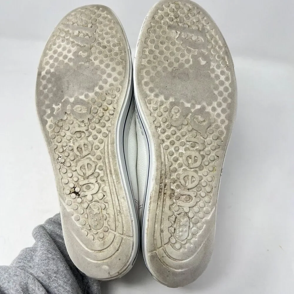 PAUL GREEN Carly Low Top Sneaker leather LACE-UP WHITE SHOES Size 7